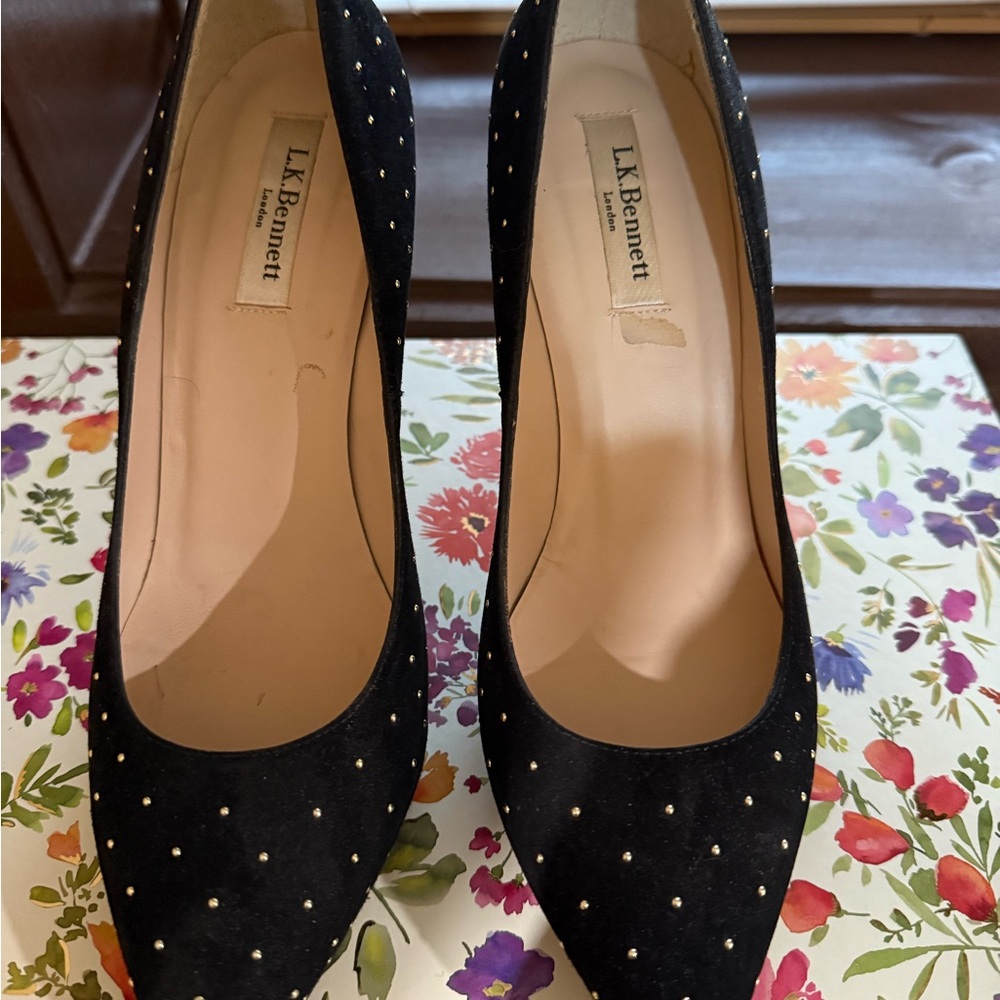 LK Bennett Black Velvet Women's Pumps